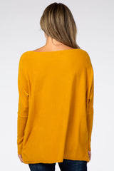 Yellow Soft Knit Boatneck Dolman Sweater