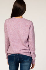 Lavender Brushed Knit Sweater