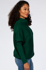 Forest Green Funnel Neck Dolman Sleeve Sweater