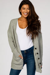 Light Olive Button Up Cardigan