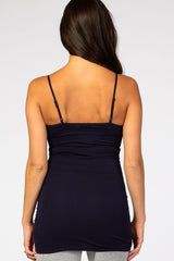 Navy Blue Fitted Tunic Cami