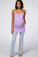 Lavender Solid Maternity Cami