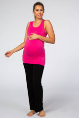 Fuchsia Fitted Maternity Tank Top