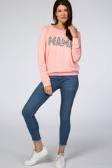 Pink Mama Graphic French Terry Top