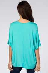 Mint Button Front Tunic