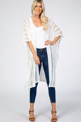 Ivory Lace Dolman Cover Up