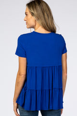 Royal Blue Tiered Top
