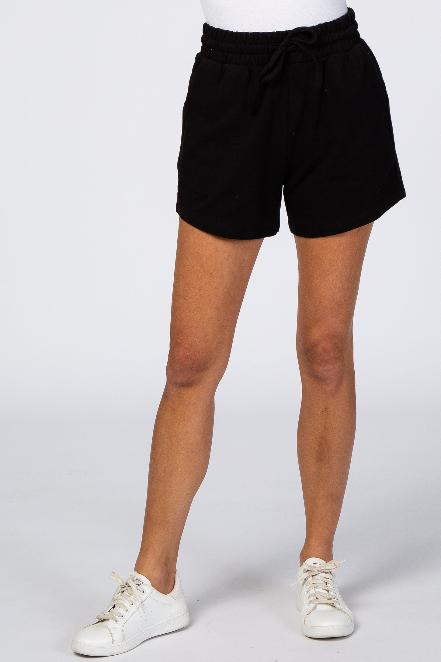 Black French Terry Sweat Shorts