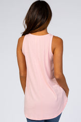 Light Pink Basic Sleeveless Top