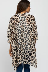 Ivory Leopard Print Maternity Cover Up