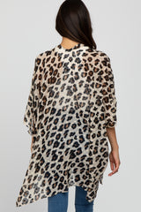 Ivory Leopard Print Cover Up