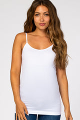White Fitted Maternity Cami