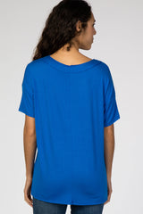 Royal Blue Hi-Low T-Shirt