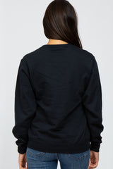 Black Animal Print Mama Pullover Sweatshirt
