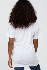 White Front Pocket T Shirt