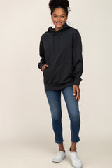 Charcoal Basic Hooded Sweatshirt
