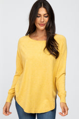 Yellow Soft Maternity Sweater