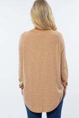 Taupe Soft Maternity Sweater