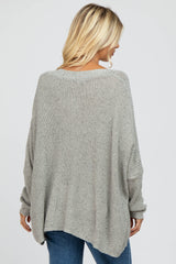Grey Speckled Oversized Sweater