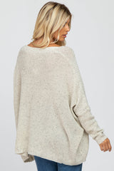 Ivory Speckled Oversized Sweater