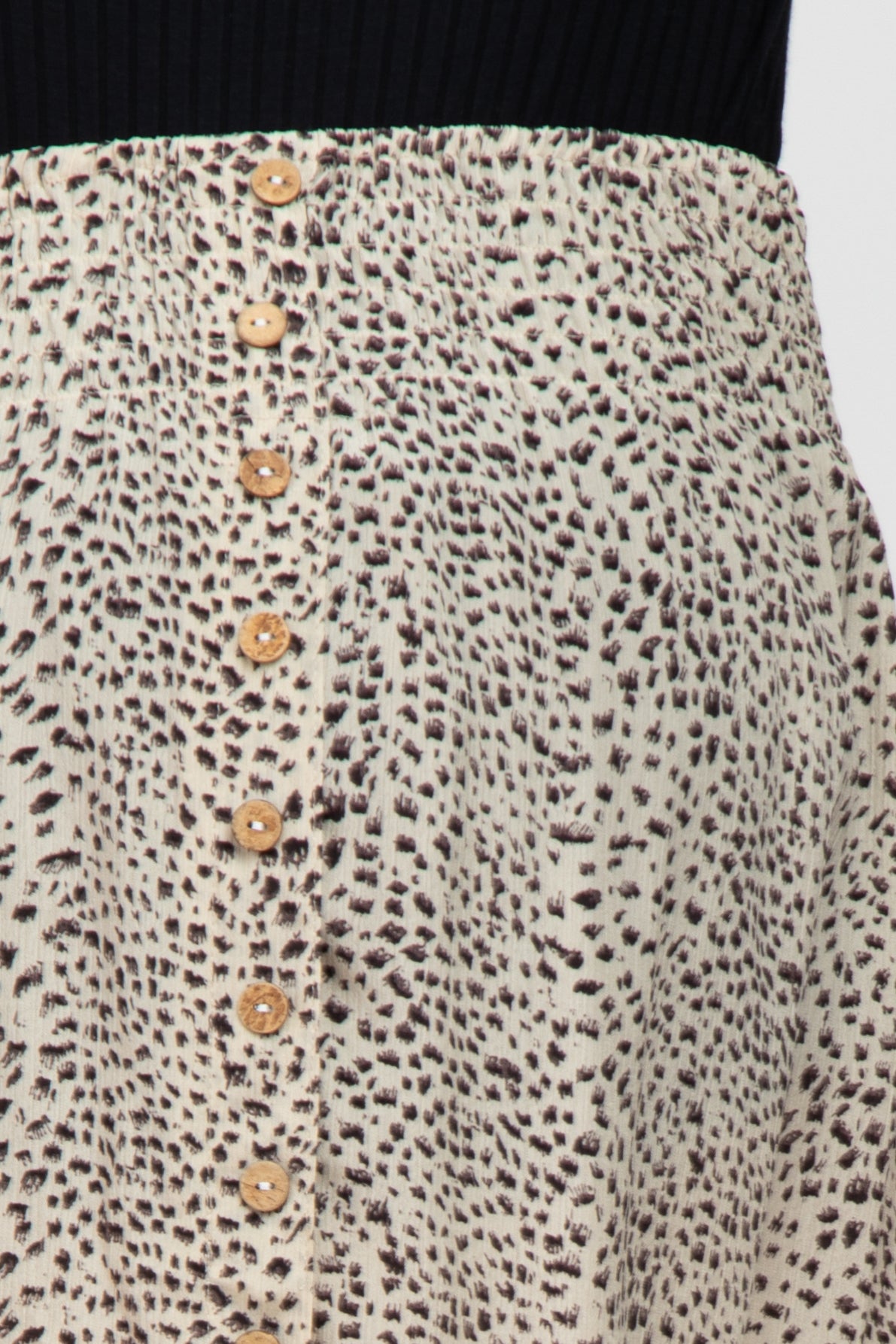 Ivory Animal Print Maternity Maxi Skirt