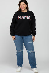 Blacked Checkered Mama Plus Sweatshirt