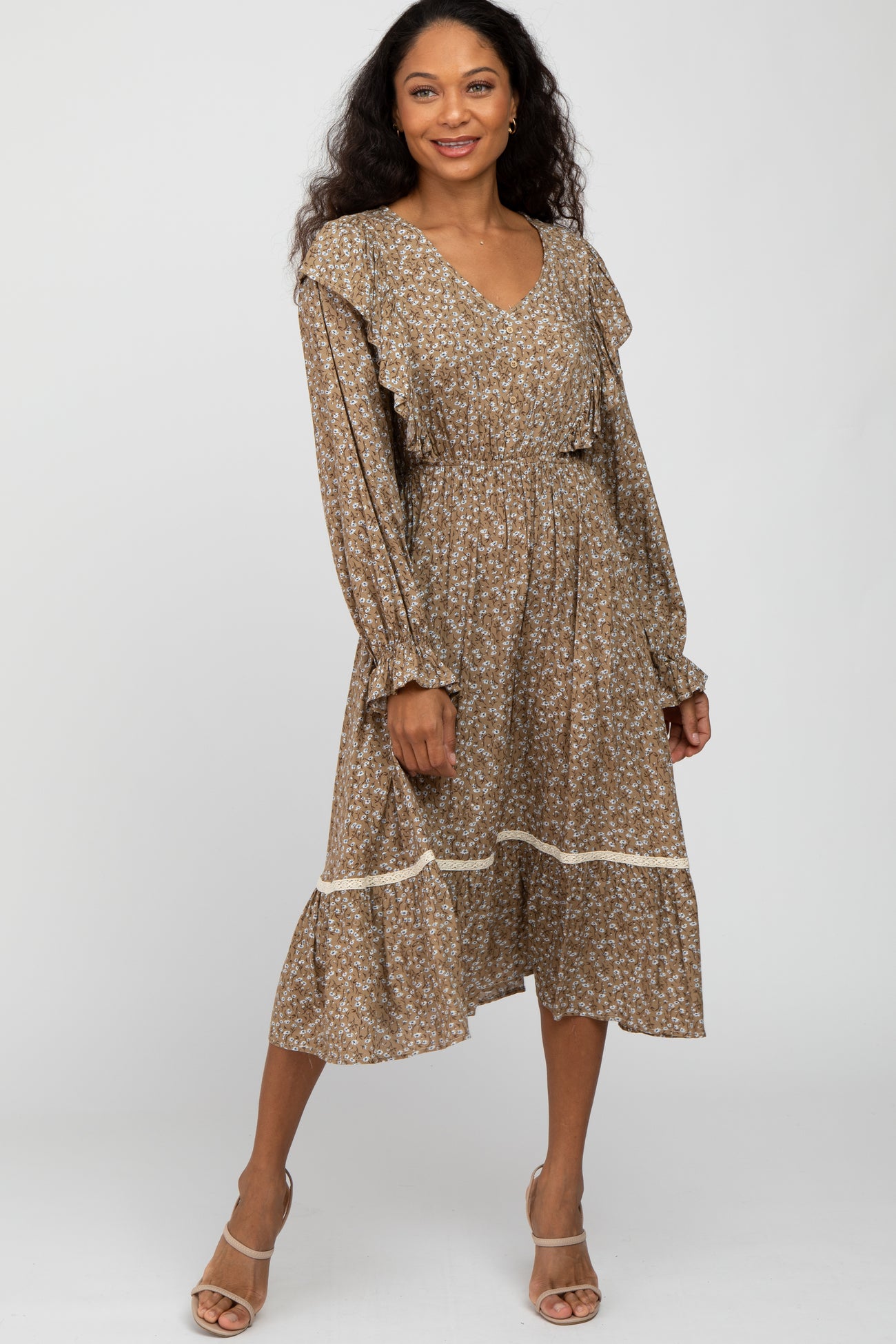 Taupe Floral Dress Ardley Maxi Dress Taupe Floral Taupe Floral Dress Ardley Maxi Dress Taupe Floral