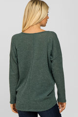 Forest Green Dolman Sleeve Top