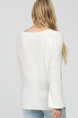 Ivory Knit Lightweight Maternity Sweater