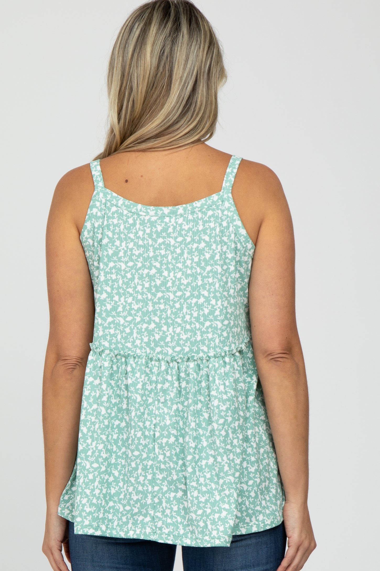 mint floral top