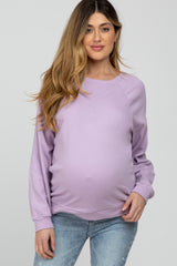 Lavender Long Sleeve Maternity Top