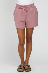 Mauve French Terry Sweat Shorts