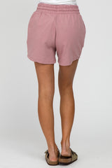 Mauve French Terry Sweat Shorts