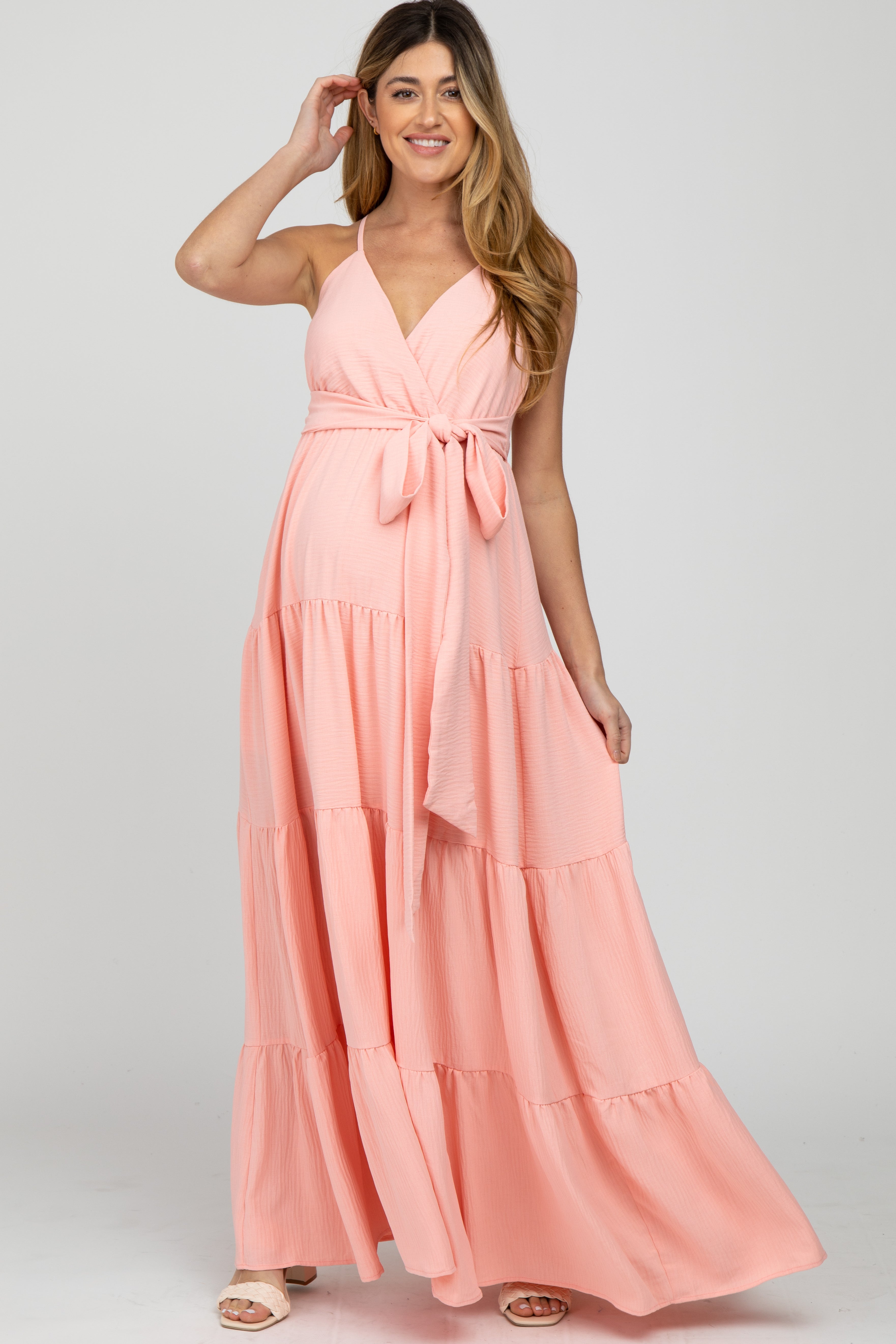 Floral Lace Racerback Maxi Dress - Ready to Wear
