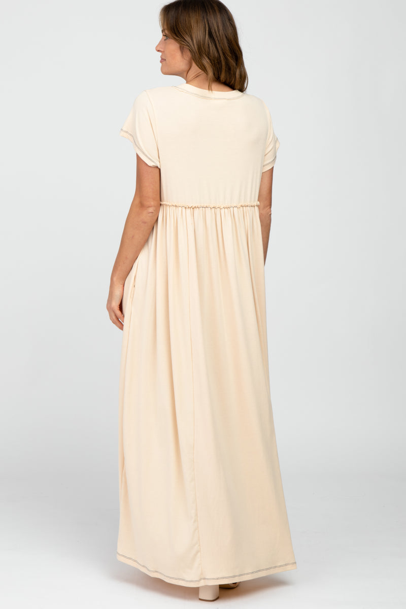 babydoll maxi dress with sleeves Tamara Babydoll Maxi Dress