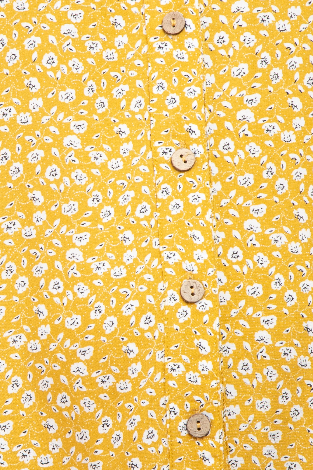 Yellow Floral Ruffle Hi- Lo Hem Maternity Mini Dress