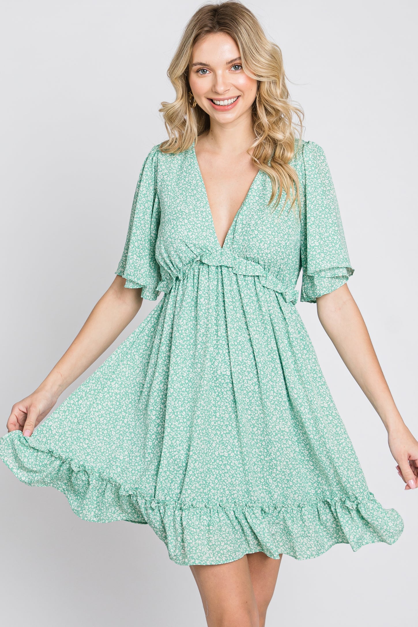 mint green cut out dress Opulessa Solid Color Knit Cutout Design Fitted Slit Dress For Women,Dresses For Women Summer Vacation Sage Green Sexy