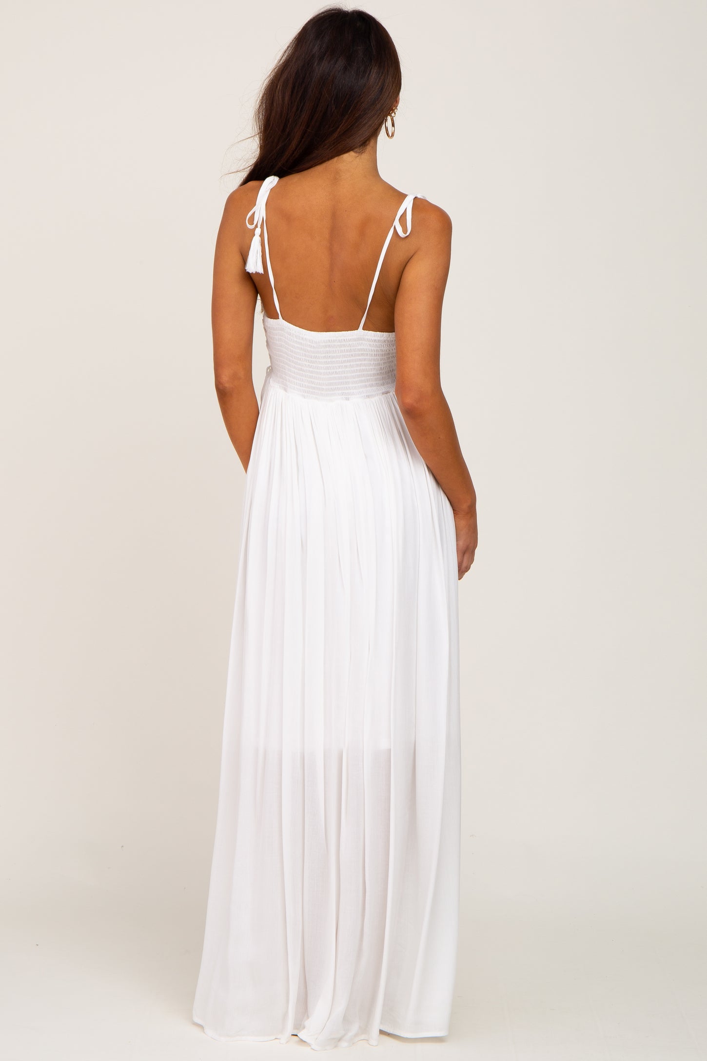 Ivory Crochet Lace Maternity Maxi Dress Large Ivory Crochet Lace Maternity Maxi Dress Large