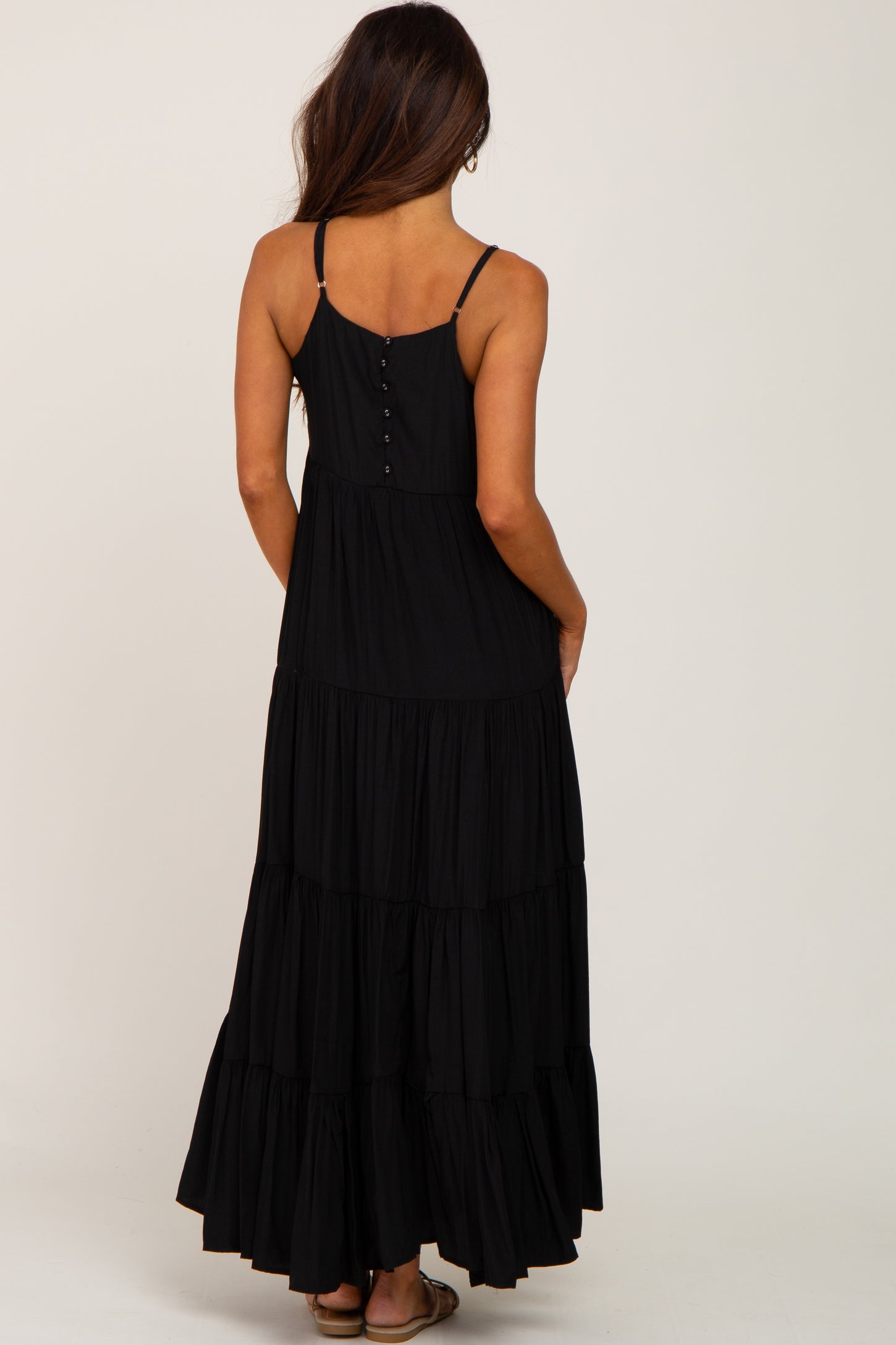 Black Tiered Maxi Dress