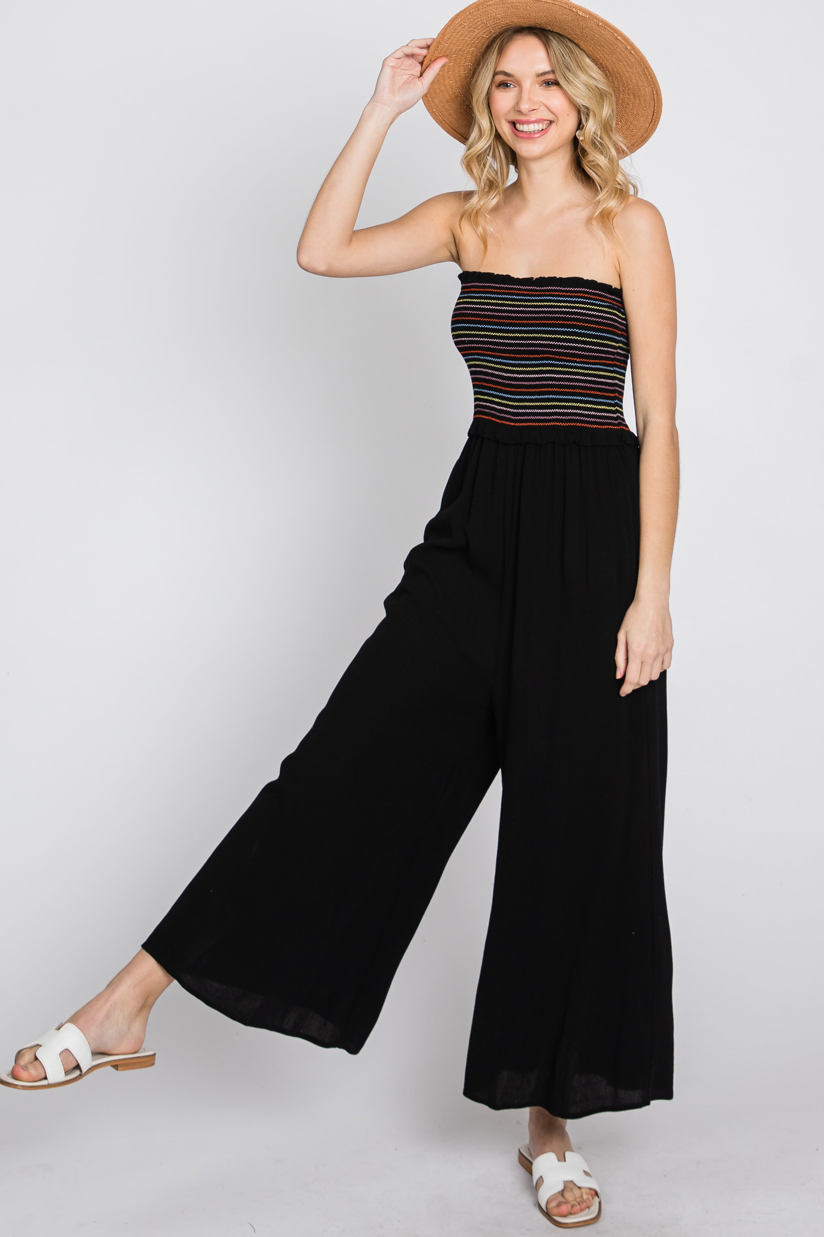 Buy Shirred Bandeau Jumpsuit from Next