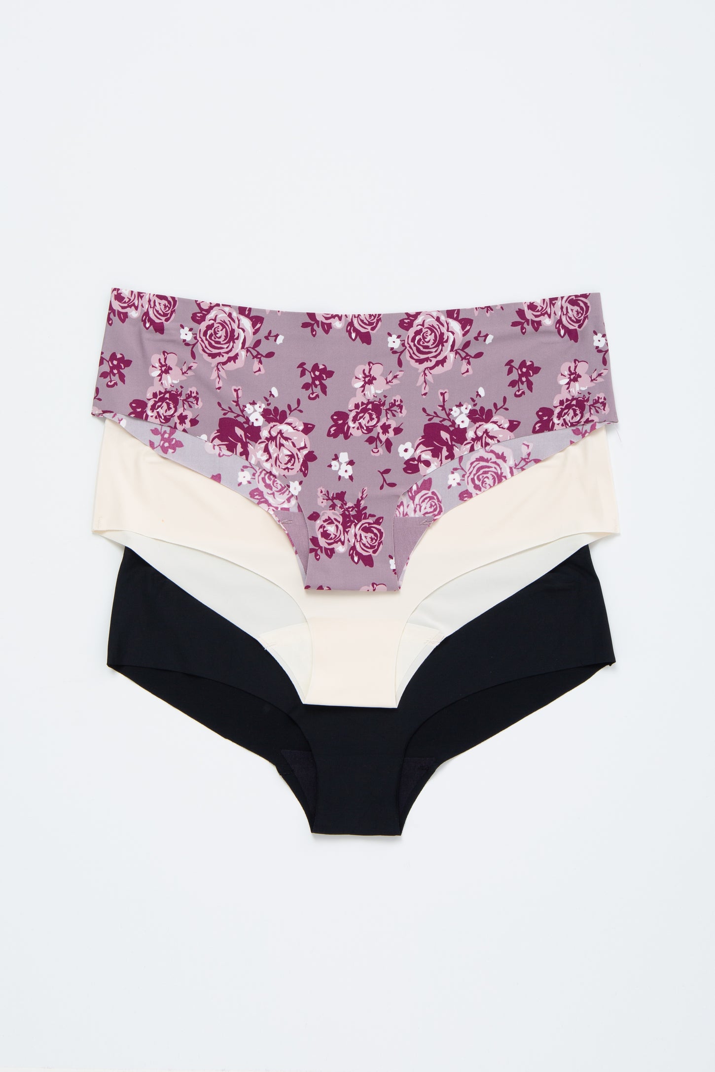 MultiColor Floral Seamless Bikini Maternity Underwear Set PinkBlush