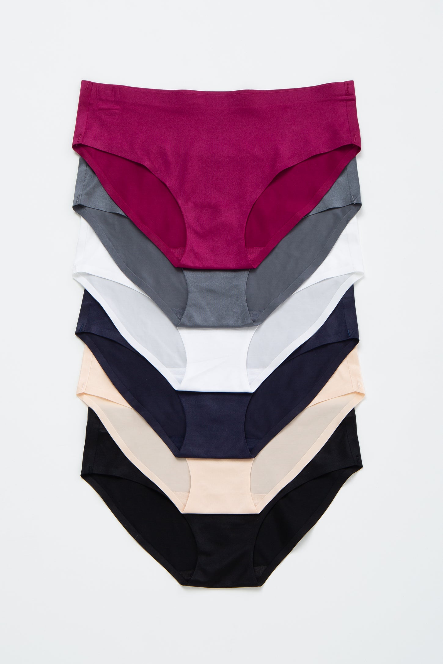Multi-Color Solid Seamless Underwear Set