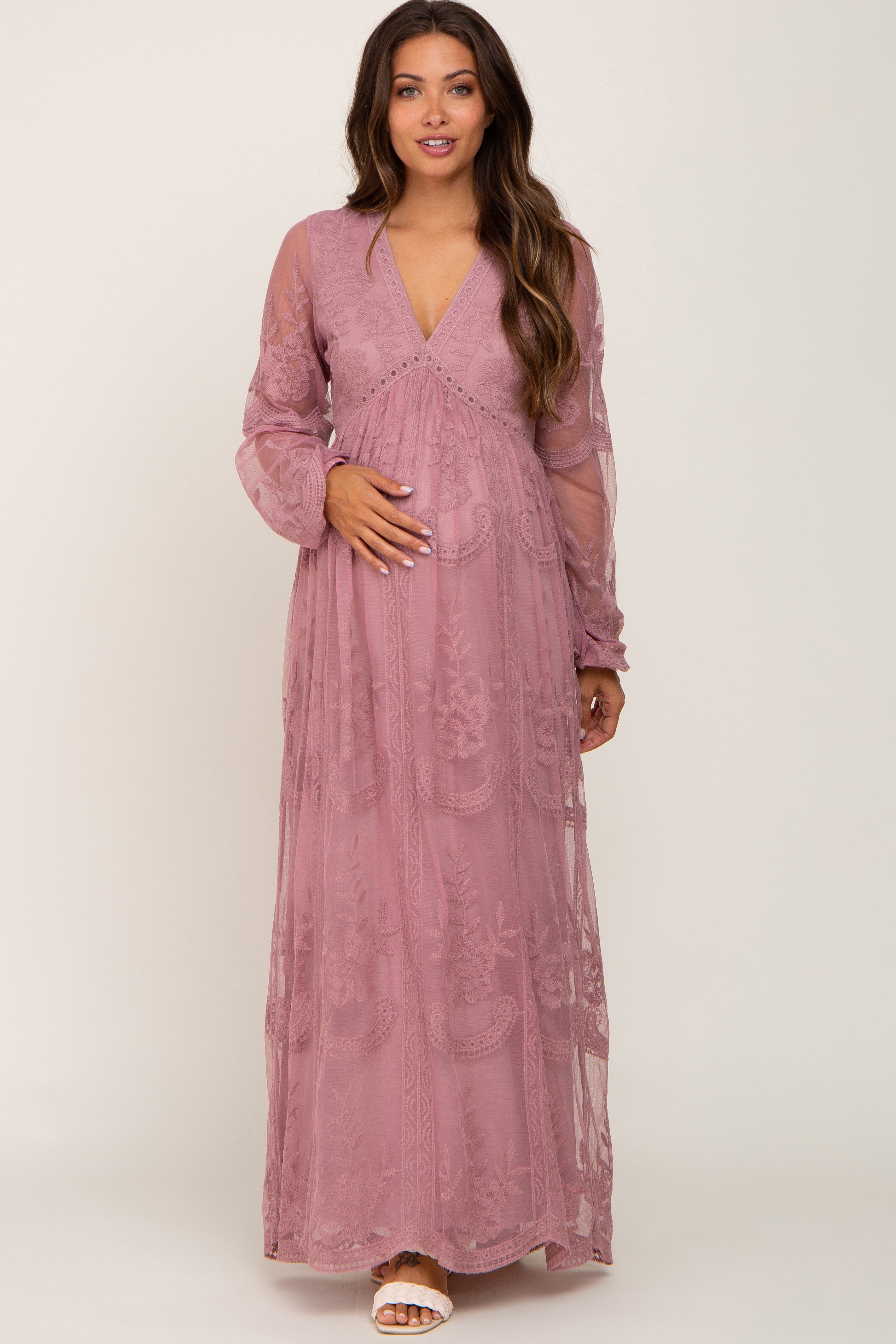 Pink Blush Maternity Petite Pink Maxi Dress Pink Blush Maternity