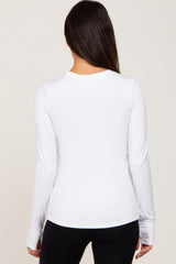 White Active Long Sleeve Top