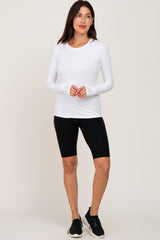 White Active Long Sleeve Top