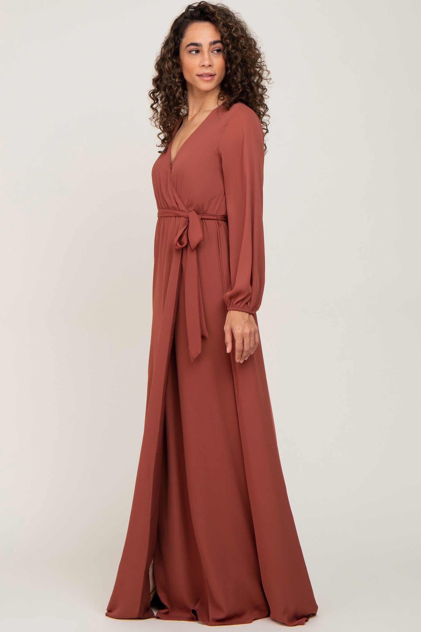 rust chiffon dress Explore Affordable Rust Bridesmaid Dresses BABARONI