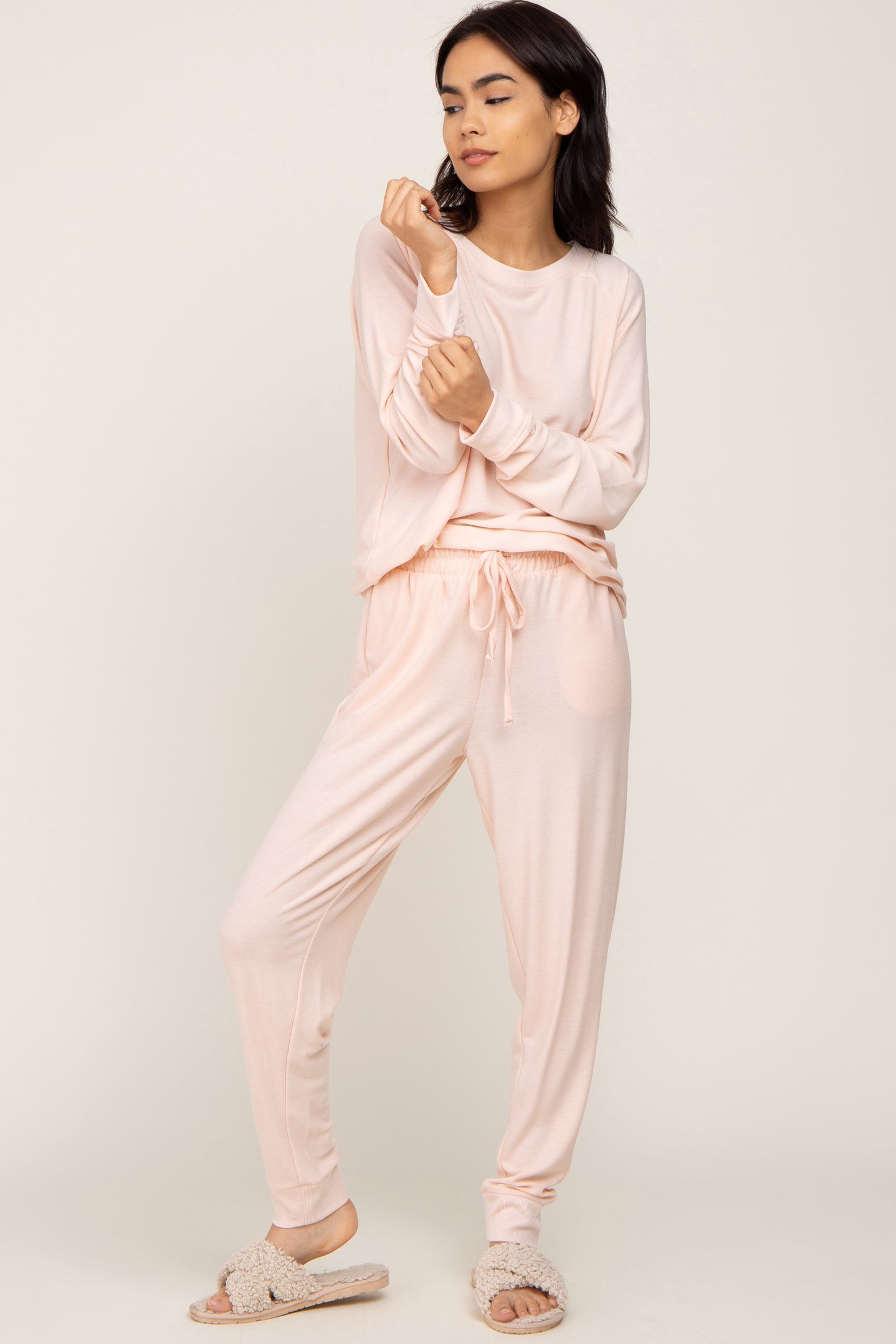 Light Pink Soft Knit Long Sleeve Set– PinkBlush