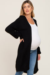 Black Knit Maternity Cardigan