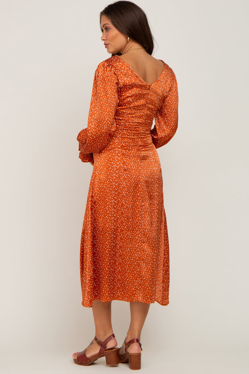 Rust Polka Charm Dress
