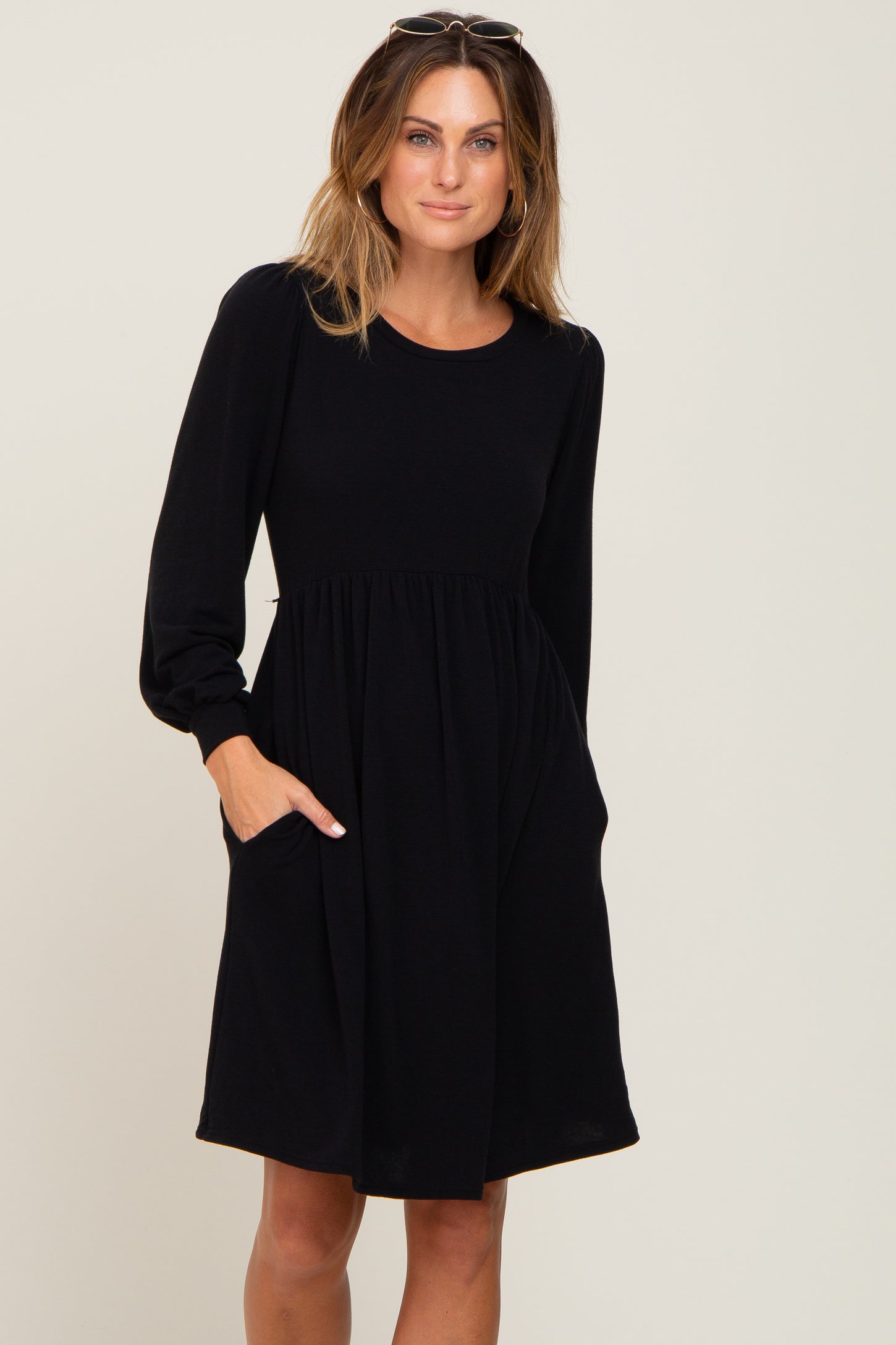long sleeve terry dress Marcella Women's Broome Dress - Black